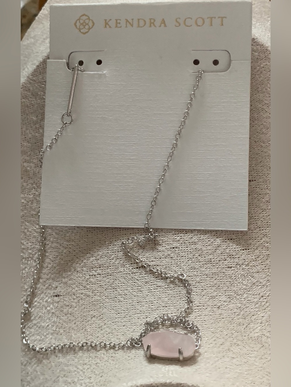 Kendra Scott Rose Quartz Necklace NWT